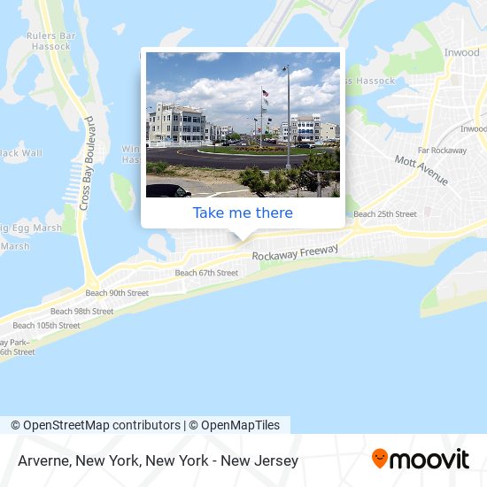 Mapa de Arverne, New York