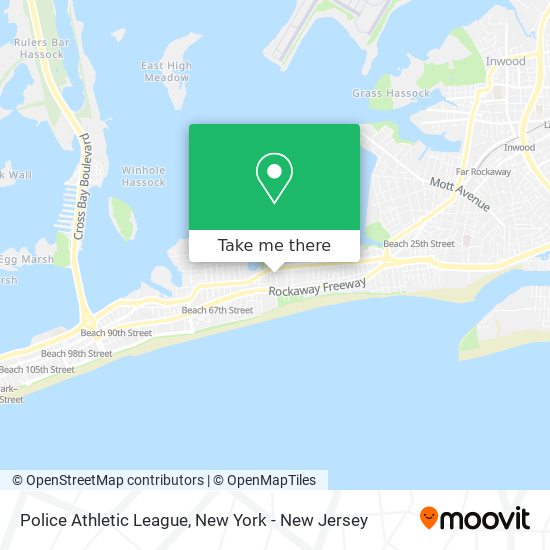 Police Athletic League map