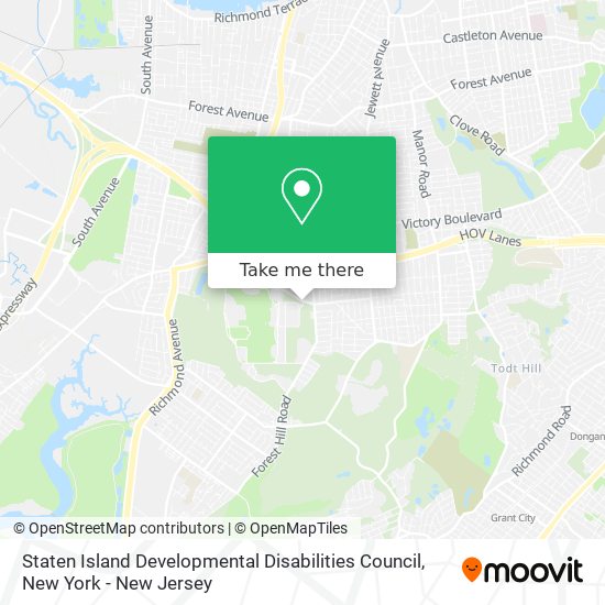 Mapa de Staten Island Developmental Disabilities Council