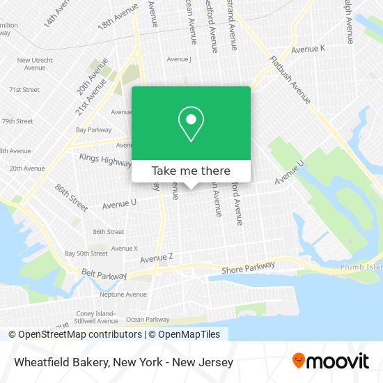 Mapa de Wheatfield Bakery