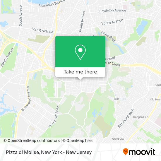 Mapa de Pizza di Molise