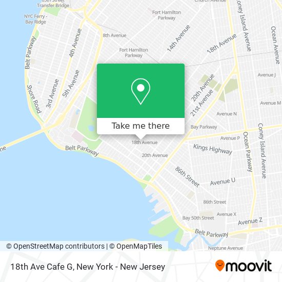 Mapa de 18th Ave Cafe G