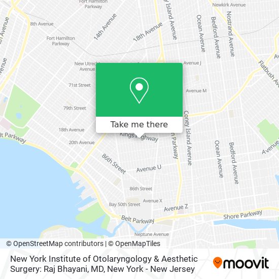 New York Institute of Otolaryngology & Aesthetic Surgery: Raj Bhayani, MD map