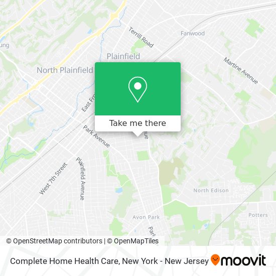 Complete Home Health Care map