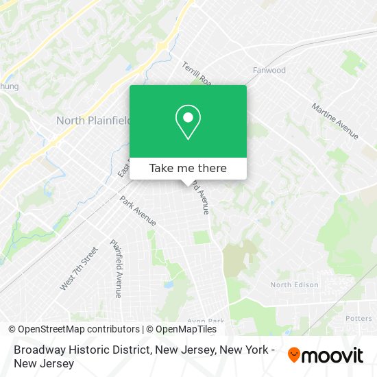 Mapa de Broadway Historic District, New Jersey