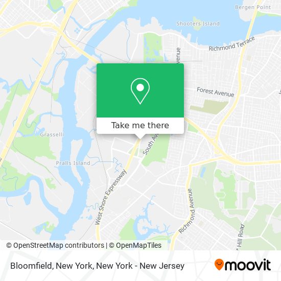 Mapa de Bloomfield, New York