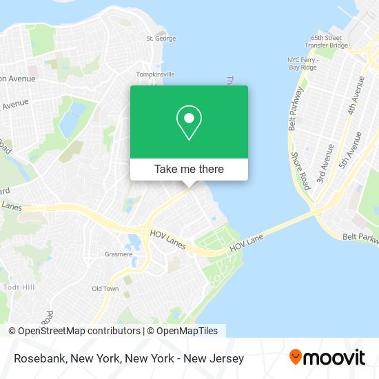 Rosebank, New York map