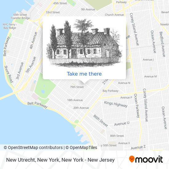 New Utrecht, New York map