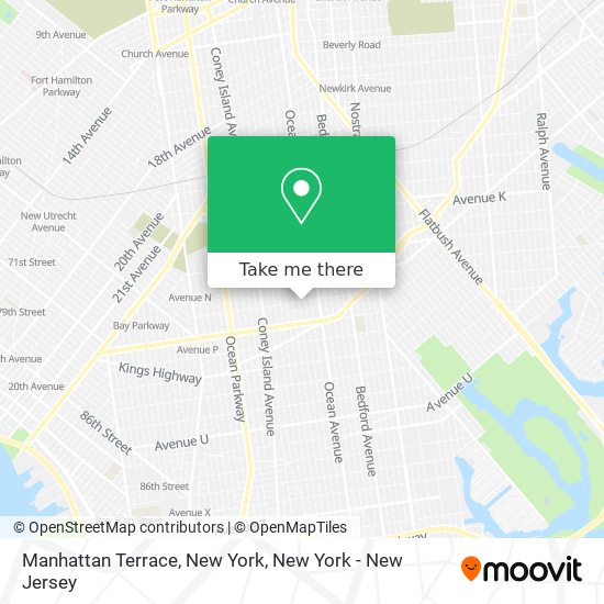 Manhattan Terrace, New York map