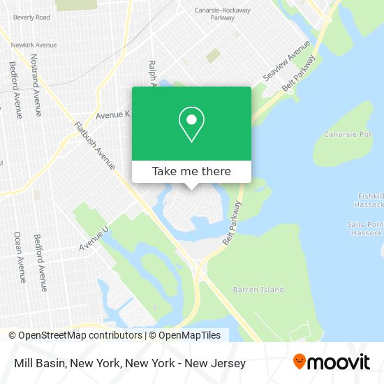 Mill Basin, New York map