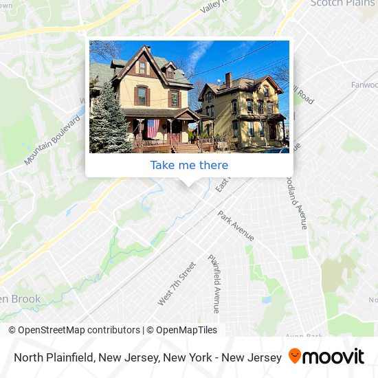 North Plainfield, New Jersey map