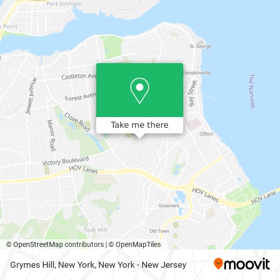 Grymes Hill, New York map
