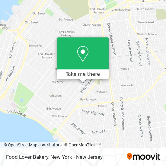 Food Lover Bakery map