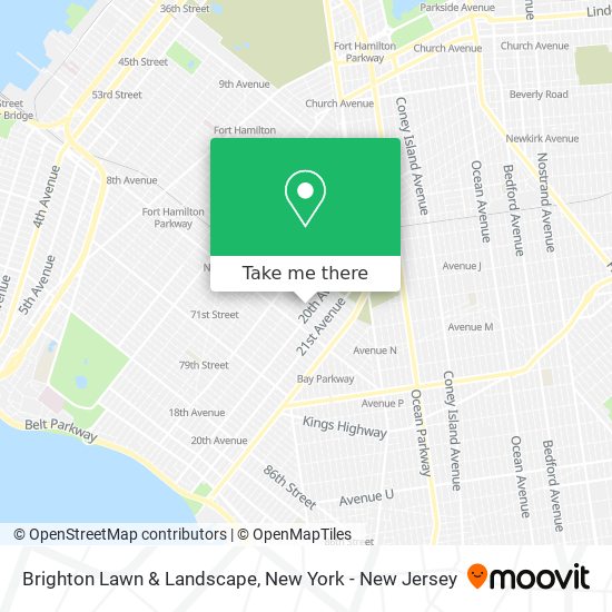 Brighton Lawn & Landscape map