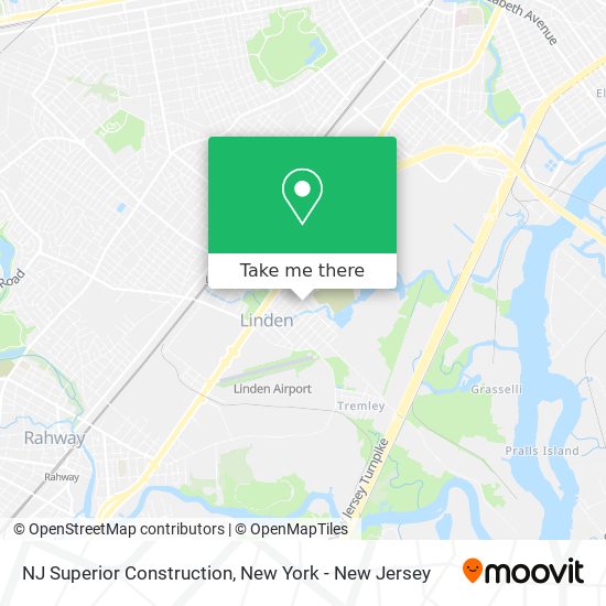 NJ Superior Construction map