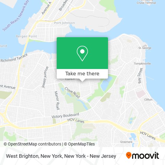 Mapa de West Brighton, New York