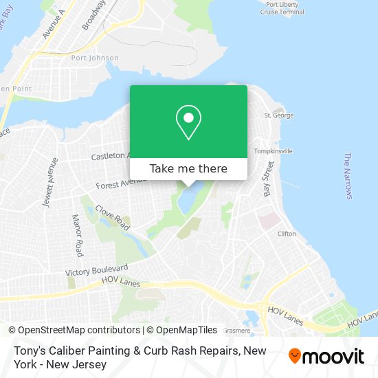 Mapa de Tony's Caliber Painting & Curb Rash Repairs