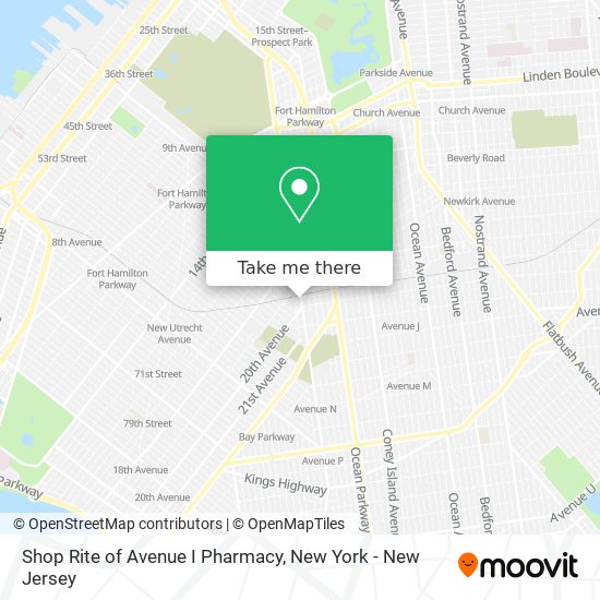 Mapa de Shop Rite of Avenue I Pharmacy