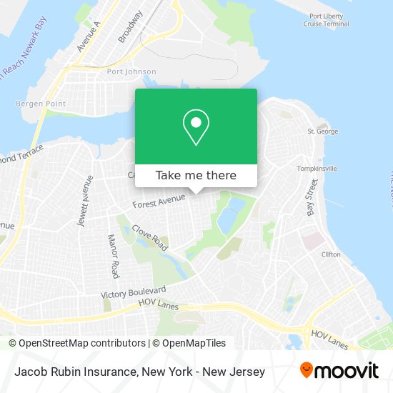 Mapa de Jacob Rubin Insurance