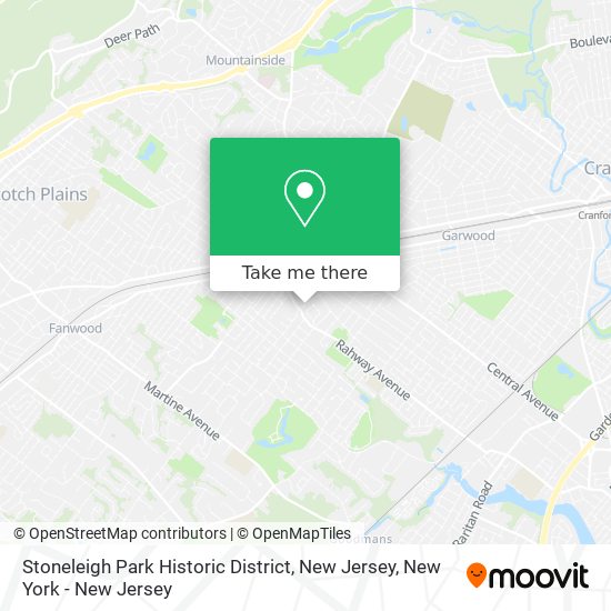 Stoneleigh Park Historic District, New Jersey map