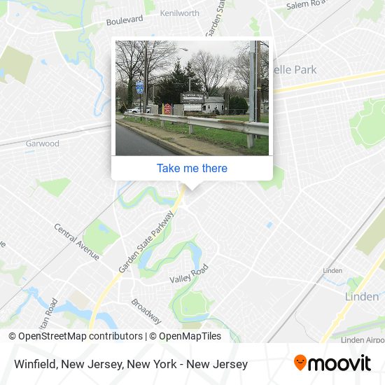 Mapa de Winfield, New Jersey