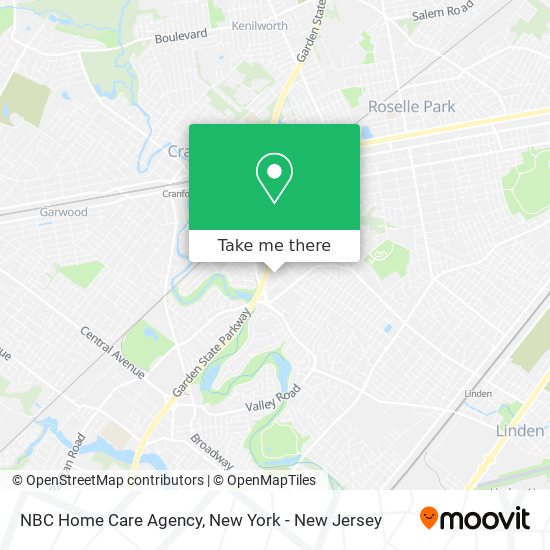 NBC Home Care Agency map