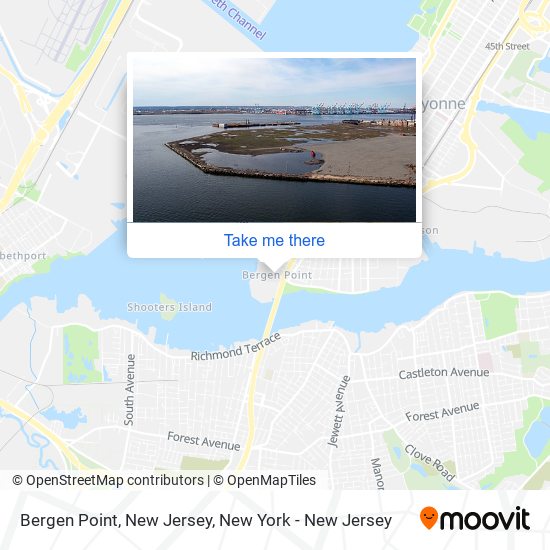 Bergen Point, New Jersey map