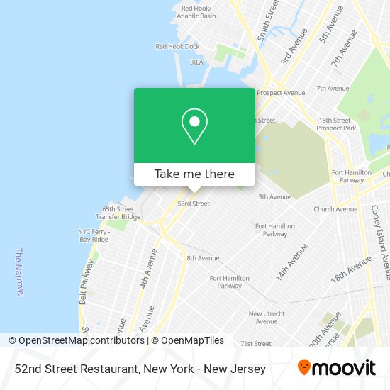 Mapa de 52nd Street Restaurant