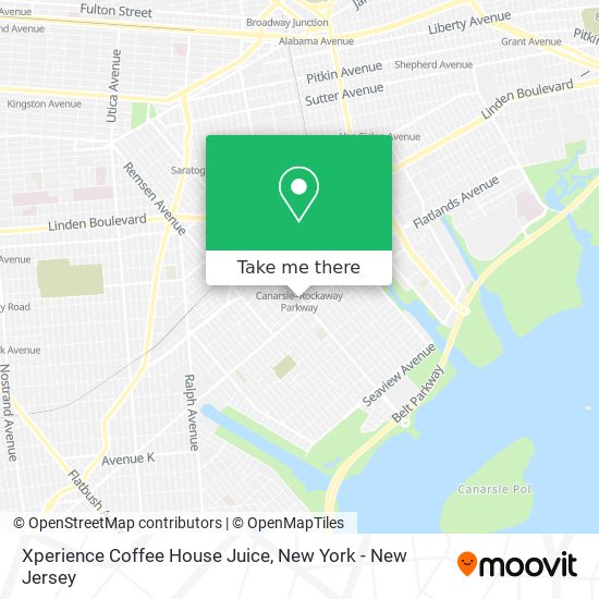 Mapa de Xperience Coffee House Juice