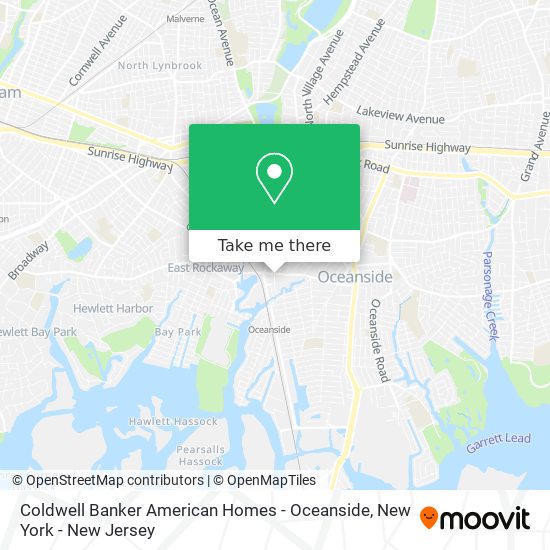 Mapa de Coldwell Banker American Homes - Oceanside