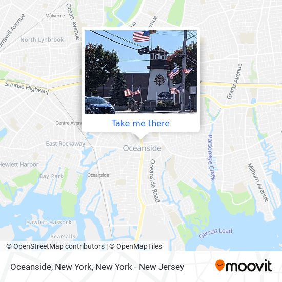 Mapa de Oceanside, New York