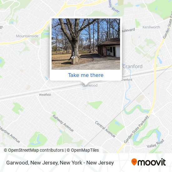 Mapa de Garwood, New Jersey