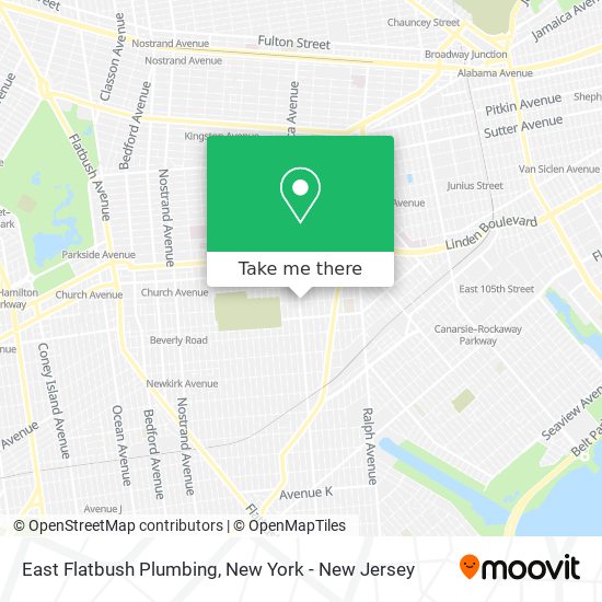 East Flatbush Plumbing map