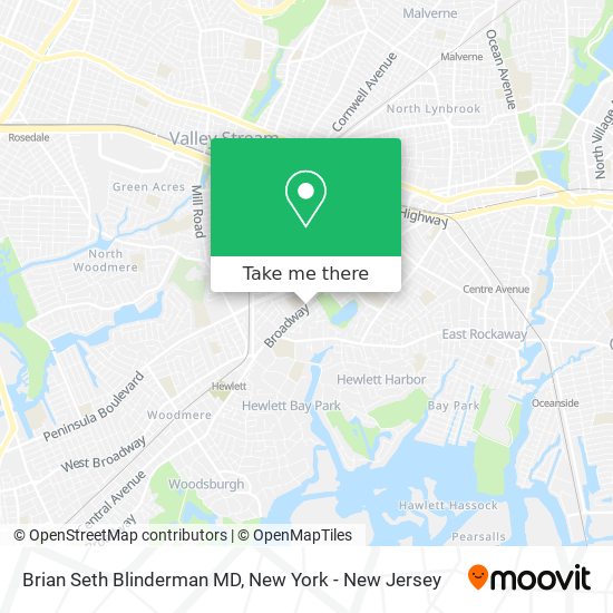 Brian Seth Blinderman MD map