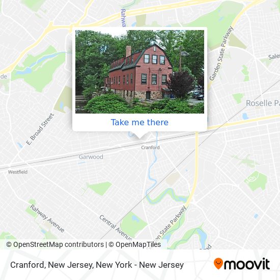 Cranford, New Jersey map