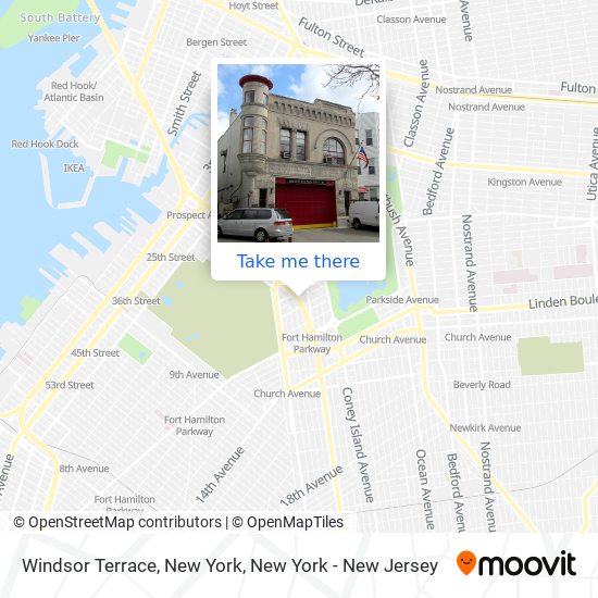 Windsor Terrace, New York map