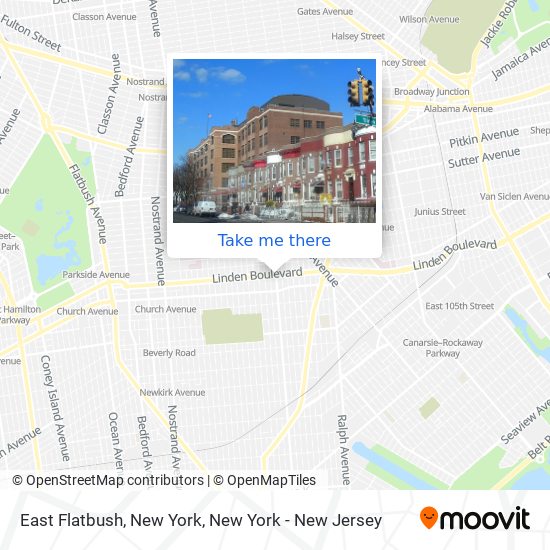 East Flatbush, New York map