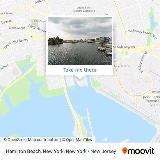 Hamilton Beach, New York map