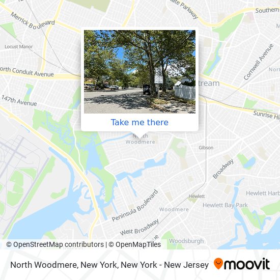 North Woodmere, New York map