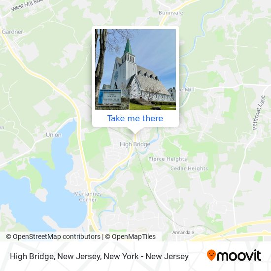 Mapa de High Bridge, New Jersey