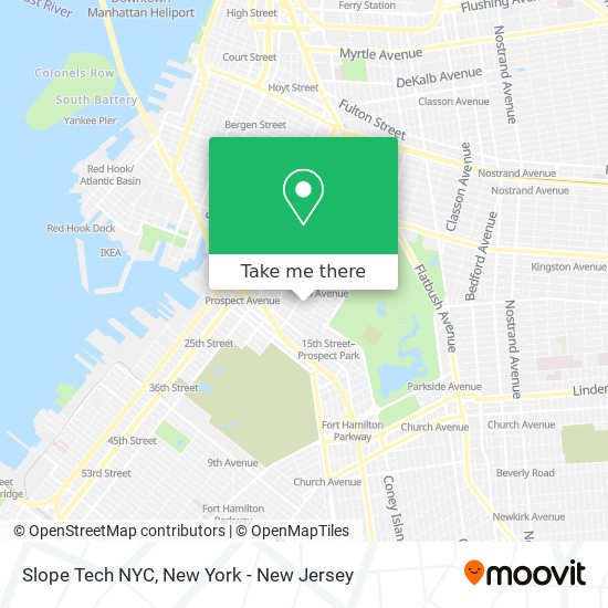 Mapa de Slope Tech NYC