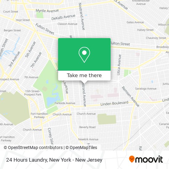 Mapa de 24 Hours Laundry