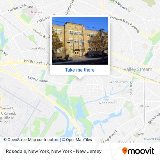 Rosedale, New York map