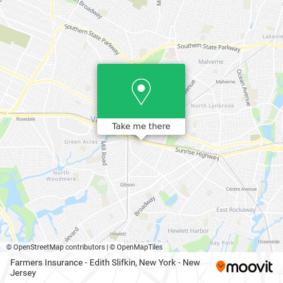 Farmers Insurance - Edith Slifkin map
