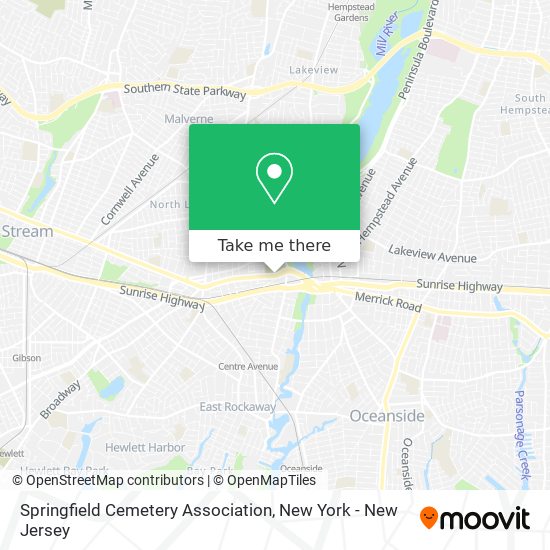Springfield Cemetery Association map