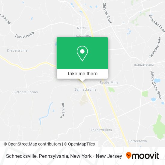 Mapa de Schnecksville, Pennsylvania