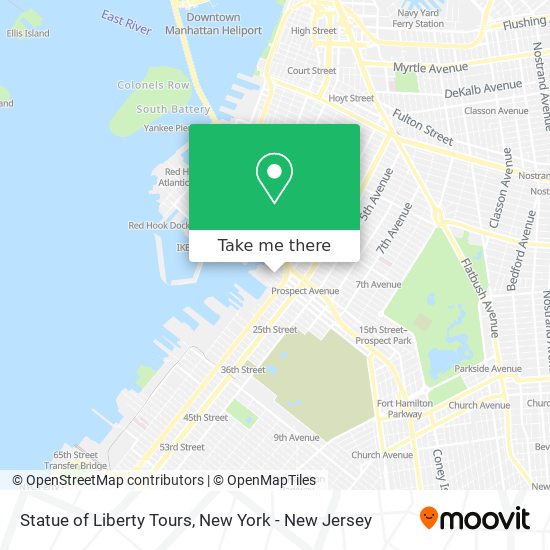 Mapa de Statue of Liberty Tours