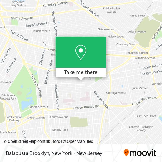 Mapa de Balabusta Brooklyn