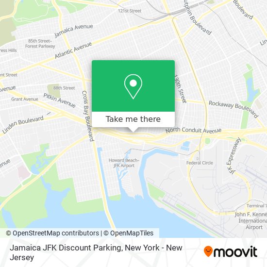 Jamaica JFK Discount Parking map