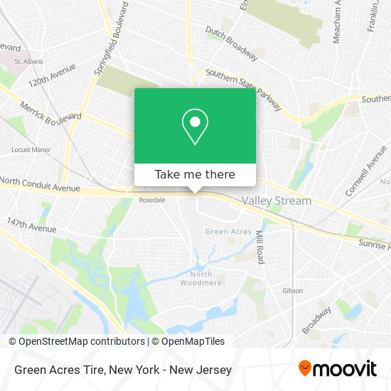 Green Acres Tire map